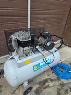 CREEMERS 254-90 Mobiele Compressor 90 liter - 10 bar, Doe-het-zelf en Verbouw, Compressors, Ophalen, Mobiel, Gebruikt, 6 tot 10 bar