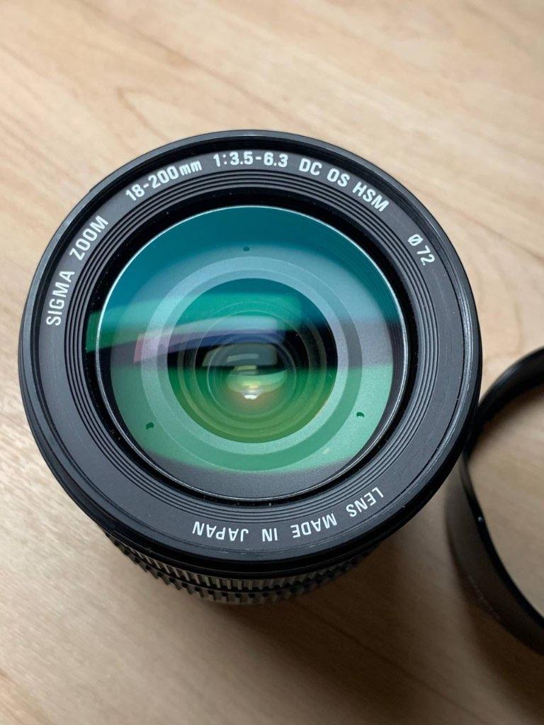 Sigma DC 18-200mm f/3.5-6.3 HSM zoom lens, Ophalen of Verzenden, Zo goed als nieuw, Telelens, Zoom