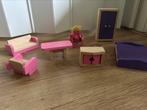 Houten meubeltjes voor poppenhuis, Ophalen of Verzenden, Zo goed als nieuw, Poppenhuis