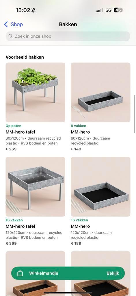 GEZOCHT: Makkelijke Moestuin bakken, Tuin en Terras, Kweekspullen, Zo goed als nieuw, Kweekbak, Ophalen