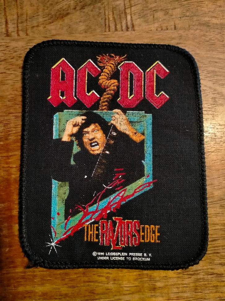 AC DC AC/DC the Razors Edge vintage RARE patch embleem rock, Verzamelen, Muziek, Artiesten en Beroemdheden, Nieuw, Kleding, Ophalen of Verzenden