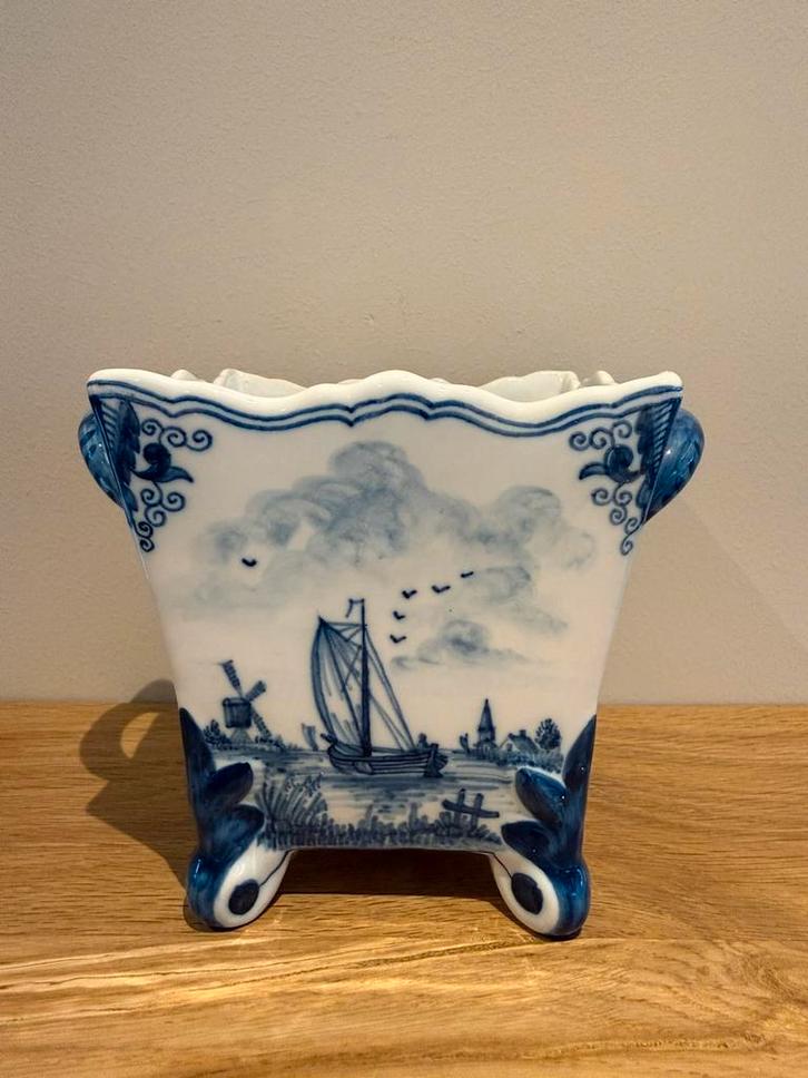 Koninklijke Tichelaar Makkum vierkante vaas (model 177), Antiek en Kunst, Antiek | Vazen, Ophalen of Verzenden