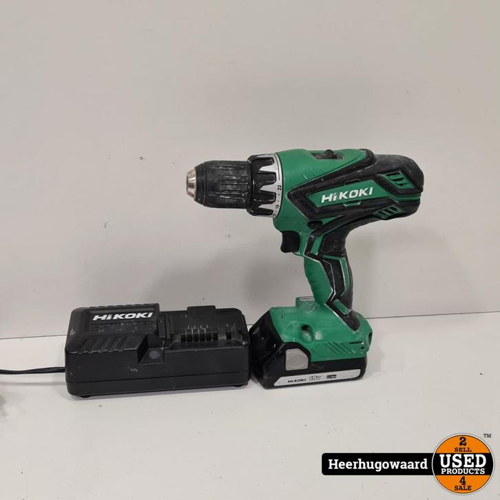Hikoki DS18DJL Boormachine incl. 18V 1.5Ah Accu en Oplader, Doe-het-zelf en Verbouw, Gereedschap | Boormachines, Zo goed als nieuw