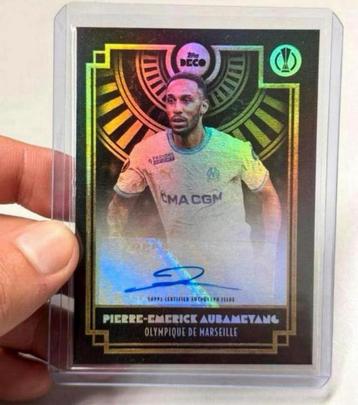 2023-24 Topps Deco UEFA Pierre-Emerick Aubameyang + SIGNED beschikbaar voor biedingen