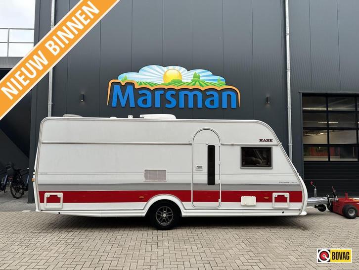 Kabe Royal 560 XL Top conditie | Compleet, Caravans en Kamperen, Caravans, tot en met 4, 1500 - 2000 kg, Rondzit, Kabe, Frans bed
