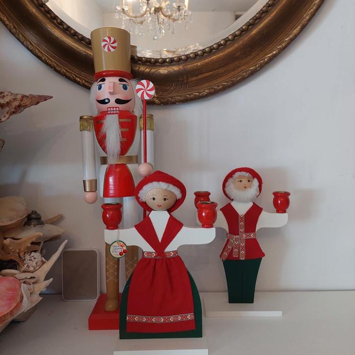 Zweedse kerst kandelaars Dala industrie, Diversen, Kerst, Zo goed als nieuw, Ophalen of Verzenden