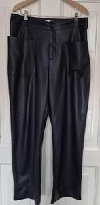 Essenteil Faux fur lederen broek maat 42, Blauw, Maat 42/44 (L), Ophalen of Verzenden, Zo goed als nieuw