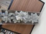 Nieuw glitterbloemen met clip voor kerst, Diversen, Kerst, Ophalen of Verzenden, Nieuw