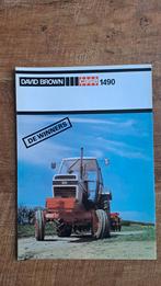 Folder DAVID BROWN CASE 1490 trekker, tractor, Ophalen of Verzenden, Zo goed als nieuw, Folder