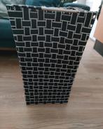Wasmand - Zwart/Wit Gevlochten, Huis en Inrichting, Ophalen, Kunststof, 50 tot 75 cm, 20 tot 30 liter