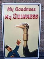 Reclamebord Guinness - postbode en struisvogel, Ophalen of Verzenden, Nieuw, Reclamebord, Plaat of Schild, Overige merken