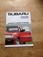 Autofolder/Brochure Subaru 4 deurs sedan - station  1985  NL, Boeken, Auto's | Folders en Tijdschriften, Nieuw, Overige merken