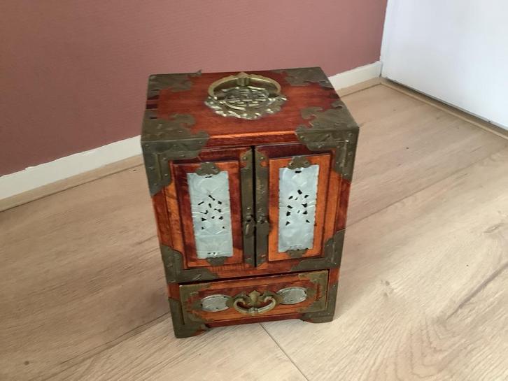 Oosters sieradenkastje met lades, Huis en Inrichting, Kasten | Dressoirs, Gebruikt, Minder dan 50 cm, Minder dan 25 cm, Met lade(s)