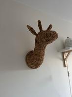 Rotan Giraffe Wanddecoratie voor kinder kamer, Verzenden, Zo goed als nieuw
