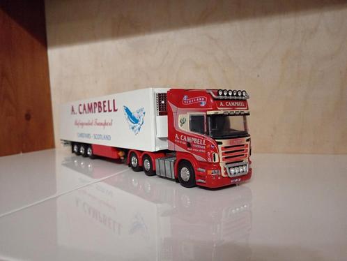 Scania R koeloplegger A. Campbell Tekno, Hobby en Vrije tijd, Modelauto's | 1:50, Nieuw, Bus of Vrachtwagen, Wsi, Ophalen of Verzenden