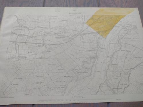 530 Tiel Kapel Avezaat Dreumel Ophemert Wamel Plattegrond, Antiek en Kunst, Kunst | Litho's en Zeefdrukken