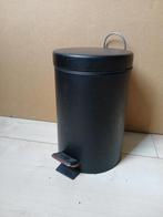 Prullenbak, pedaaltype, zwart, Hema 3 liter, Huis en Inrichting, Ophalen, Kunststof, Gebruikt, Met pedaal