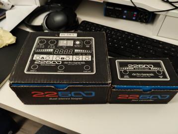 EHX 22500 Dual Stereo Looper + originele voetschakelaar – al beschikbaar voor biedingen