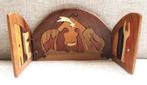 Houten Kerststal Siwok Salta Argentina (hand made) Drieluik, Ophalen of Verzenden