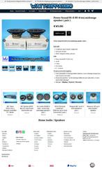 Power Sound Hi-fi HI-8/205 midrange speaker ( set van 2), Overige merken, Gebruikt, ., Ophalen of Verzenden