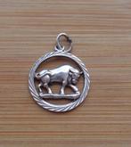 zilveren hanger/bedel sterrenbeeld stier [441], Sieraden, Tassen en Uiterlijk, Kettinghangers, Verzenden, Zo goed als nieuw, Zilver
