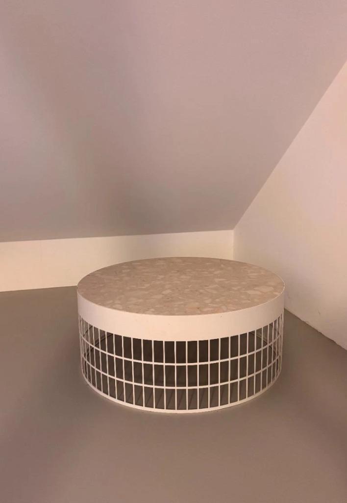 Pode Mesh salontafel wit, Huis en Inrichting, Tafels | Salontafels, Zo goed als nieuw, Minder dan 50 cm, 50 tot 100 cm, 50 tot 100 cm