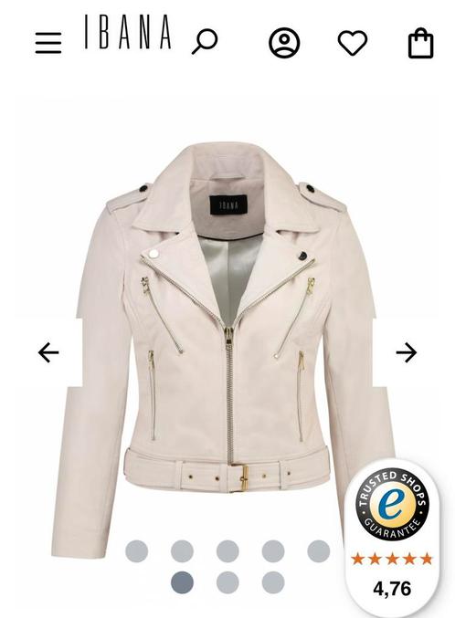 Ibana Moss biker jas maat 38 Nieuwstaat, Kleding | Dames, Jasjes, Kostuums en Pakken, Zo goed als nieuw, Jasje, Maat 38/40 (M)