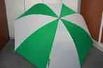Grote paraplu groen met wit. Nieuw., Ophalen of Verzenden, Nieuw