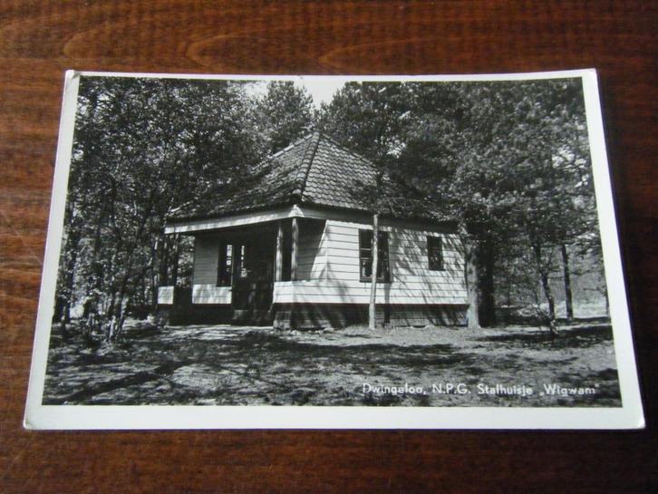 Z29 - Dwingeloo - Stafhuisje Wigwam - 1957 - Mooi, Verzamelen, Ansichtkaarten | Nederland, Noord-Brabant, 1940 tot 1960, Ophalen of Verzenden
