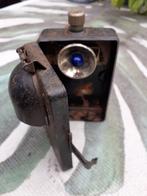 Oud seinlampje met draaibaar glas treinlamp spoorlamp blauw, Ophalen, Gebruikt, Trein, Overige typen