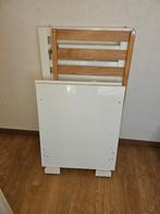 Wit hoogglans ledikant, Kinderen en Baby's, Kinderkamer | Bedden, Ophalen, Zo goed als nieuw, Minder dan 140 cm