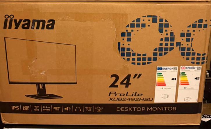Iiyama XUB2492HSU-W6 24” IPS Full HD 100Hz, Computers en Software, Monitoren, Zo goed als nieuw, 61 t/m 100 Hz, DisplayPort, HDMI