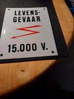 Emaille bord Levensgevaar 15.000 V, Verzenden