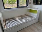 Mooie IKEA FLAXA eenpersoonsbed, Huis en Inrichting, Slaapkamer | Bedden, Ophalen, 90 cm, Eenpersoons, Wit