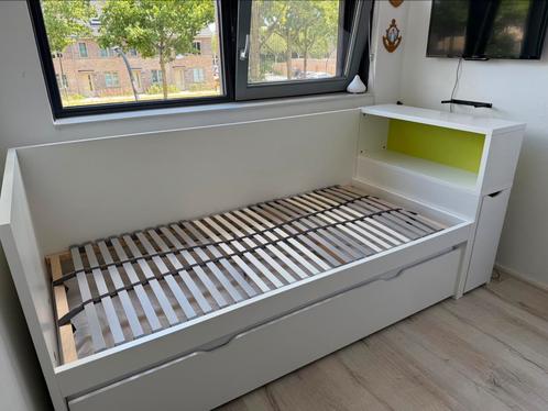 Mooie IKEA FLAXA eenpersoonsbed, Huis en Inrichting, Slaapkamer | Bedden, Zo goed als nieuw, Eenpersoons, 90 cm, 200 cm, Hout