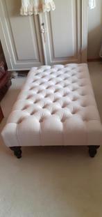 footstool off white, Ophalen, 75 tot 100 cm, Zo goed als nieuw, Stof