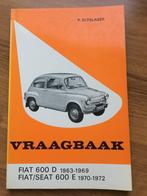 Vraagbaak Fiat 600 D, Fiat 600 E, Seat 600 E 1963-1972 mooi!, Auto diversen, Handleidingen en Instructieboekjes, Ophalen of Verzenden