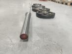 Halterstang set Crossmaxx Powerlifting bar IPF spec, Ophalen, Benen, -, -