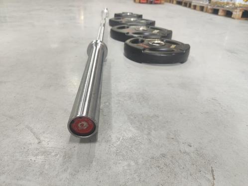 Halterstang set Crossmaxx Powerlifting bar IPF spec, Sport en Fitness, Fitnessmaterialen, Zo goed als nieuw, Halterstangen, Armen