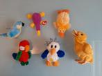 Eend - vogel knuffels - 6 stuks, Kinderen en Baby's, Ophalen of Verzenden, Zo goed als nieuw, Eend