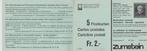 2 boekjes met 5 briefkaarten ** en * PTT Zwitserland, Ophalen of Verzenden, Nederland