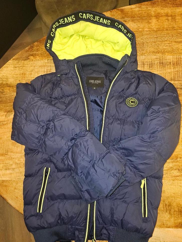 winterJas Cars Jeans maat 16/176 blauw, Kinderen en Baby's, Kinderkleding | Maat 176, Gebruikt, Jongen, Jas, Ophalen of Verzenden