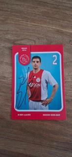 Spelerskaart met handtekening; Bruno Silva # Ajax, Verzenden, Nieuw, Ajax, Spelerskaart