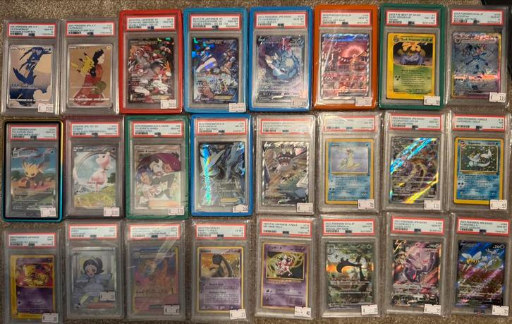 Groot aantal PSA Kaarten Slabs!, Hobby en Vrije tijd, Verzamelkaartspellen | Pokémon, Zo goed als nieuw, Losse kaart, Foil, Ophalen of Verzenden