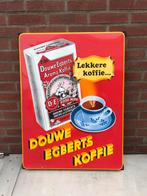 Douwe Egberts emaille reclamebord, Ophalen of Verzenden, Gebruikt, Reclamebord