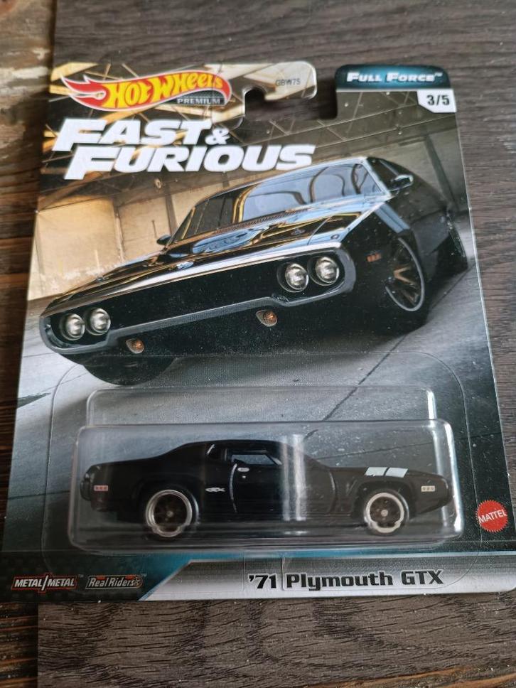 HOT WHEELS plymouth gtx fast and furious full force, Hobby en Vrije tijd, Modelauto's | Overige schalen, Nieuw, Auto, Ophalen of Verzenden