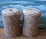 2 rollen van 25 meter lang jute singelband  nr Gg 298, Verzenden, Beige, Katoen, Minder dan 30 cm