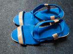 nieuwe blauwe dames sandalen trend one maat 41 met sleehak, Nieuw, Sandalen of Muiltjes, Blauw, Ophalen of Verzenden