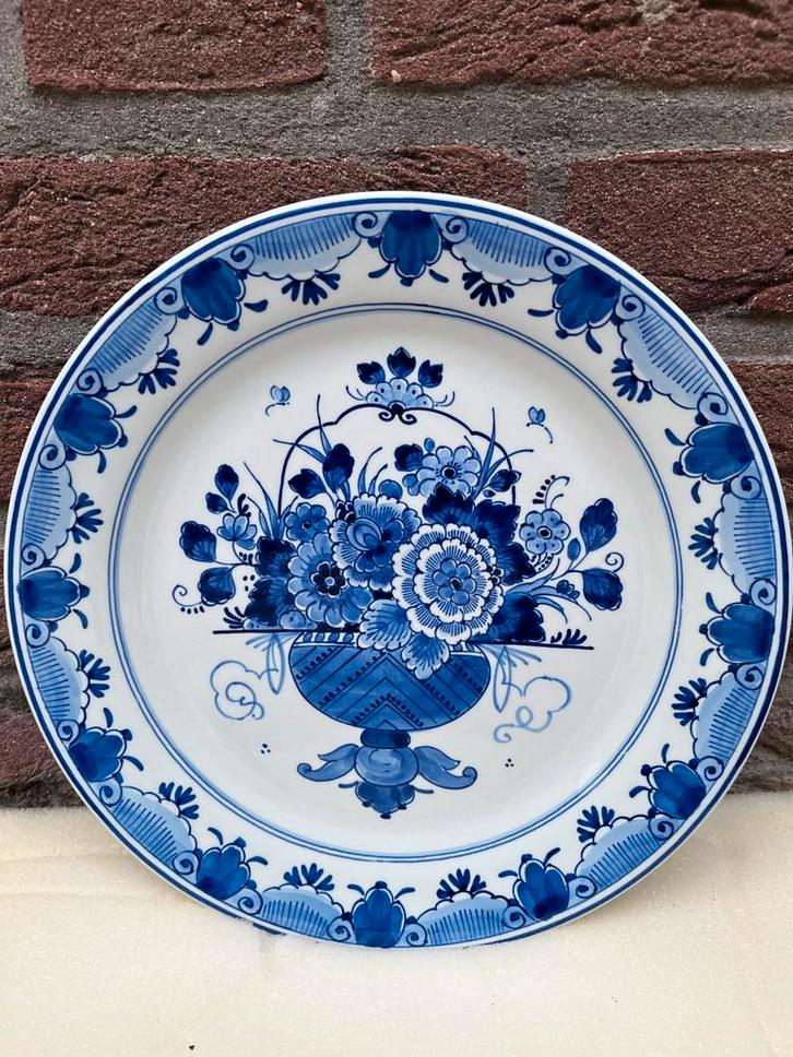 Delfts Blauw Wandbord Porceleyne Fles, Antiek en Kunst, Antiek | Wandborden en Tegels, Ophalen of Verzenden