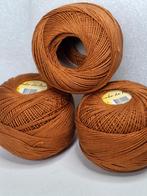 12 Bollen Glanskatoen Cacao - Breien/Haken, Hobby en Vrije tijd, Breien en Haken, Ophalen of Verzenden, Nieuw, Breien of Haken